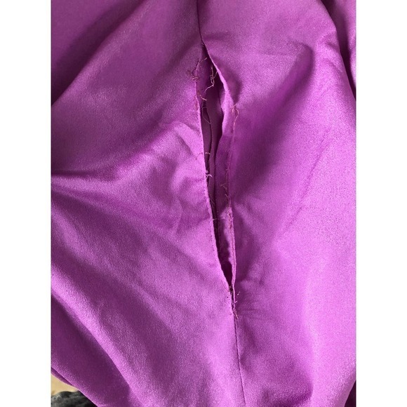 Halston Heritage Strip Back Dress Lilac 8 - Picture 10 of 15